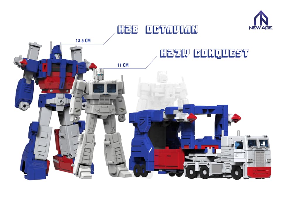 NEWAGE 戦斗馬格納斯 CITY COMMANDER OCTAVIAN Newage TOYS H27W Conquest and H28 Octavian Unofficial City Commander